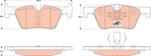 TRW GDB1919 - Set placute frana,frana disc parts5.com