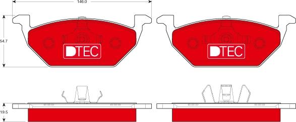 TRW GDB1984DTE - Set placute frana,frana disc parts5.com