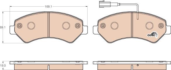 TRW GDB1982 - Set placute frana,frana disc parts5.com