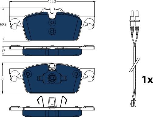 TRW GDB1929BTE - Brake Pad Set, disc brake parts5.com