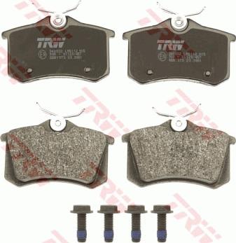 TRW GDB1973 - Brake Pad Set, disc brake parts5.com