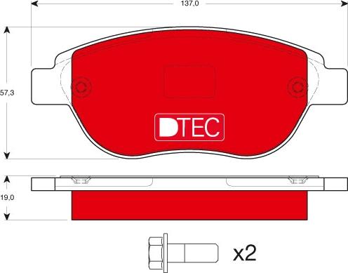 TRW GDB1464DTE - Set placute frana,frana disc parts5.com