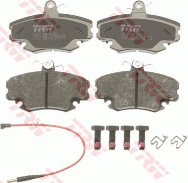 TRW GDB1465 - Komplet zavornih oblog, ploscne (kolutne) zavore parts5.com