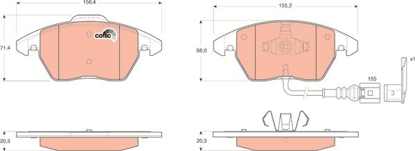 TRW GDB1550 - Jarrupala, levyjarru parts5.com