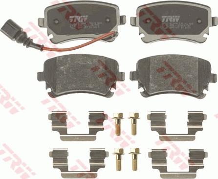 TRW GDB1557 - Bremsbelagsatz, Scheibenbremse parts5.com