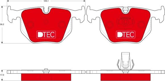 TRW GDB1530DTE - Set placute frana,frana disc parts5.com