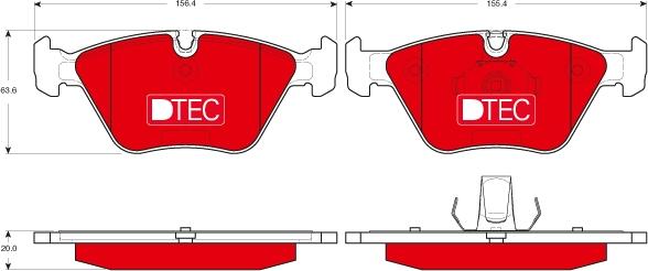 TRW GDB1531DTE - Set placute frana,frana disc parts5.com