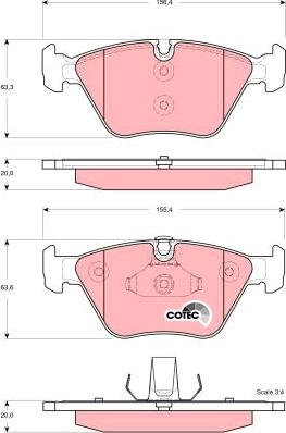 TRW GDB1577 - Set placute frana,frana disc parts5.com