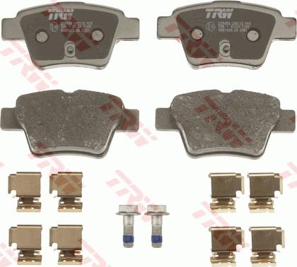 TRW GDB1620 - Sada brzdových destiček, kotoučová brzda parts5.com