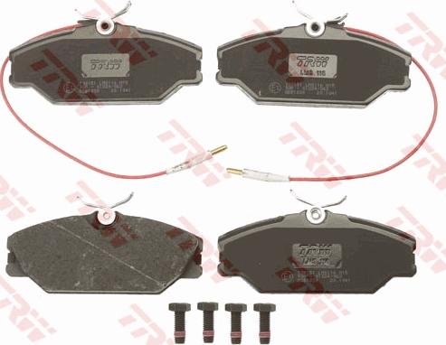 TRW GDB1030 - Brake Pad Set, disc brake parts5.com