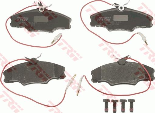 TRW GDB1193 - Brake Pad Set, disc brake parts5.com