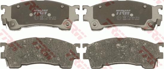 TRW GDB1139 - Brake Pad Set, disc brake parts5.com