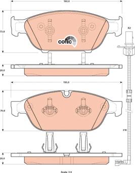 TRW GDB1897 - Sada brzdových platničiek kotúčovej brzdy parts5.com