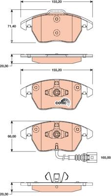 TRW GDB1807 - Jarrupala, levyjarru parts5.com