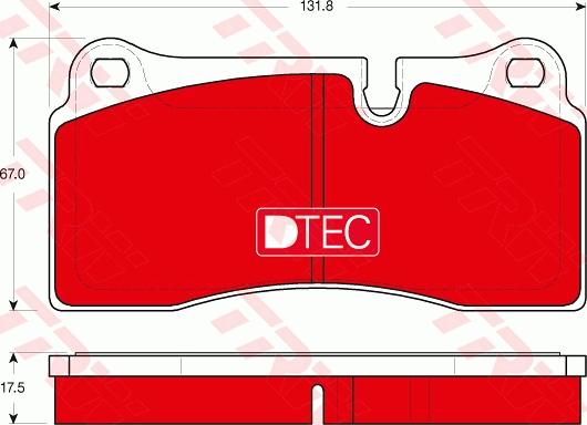 TRW GDB1816DTE - Fékbetétkészlet, tárcsafék parts5.com