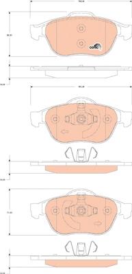 TRW GDB1823 - Piduriklotsi komplekt,ketaspidur parts5.com