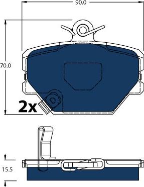 TRW GDB1365BTE - Set placute frana,frana disc parts5.com