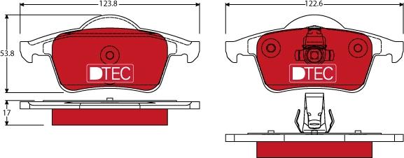 TRW GDB1389DTE - Set placute frana,frana disc parts5.com