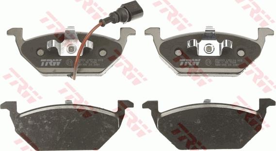 TRW GDB1386 - Fékbetétkészlet, tárcsafék parts5.com