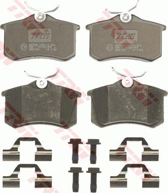 TRW GDB1330 - Brake Pad Set, disc brake parts5.com