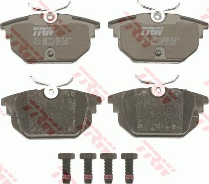 TRW GDB1333 - Bremsbelagsatz, Scheibenbremse parts5.com