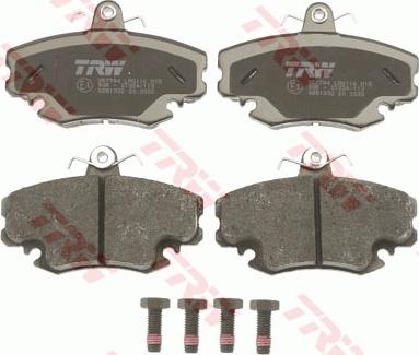 TRW GDB1332 - Fékbetétkészlet, tárcsafék parts5.com