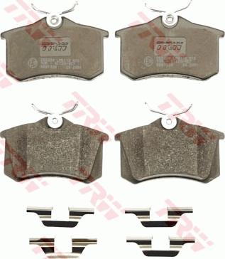 TRW GDB1328 - Brake Pad Set, disc brake parts5.com