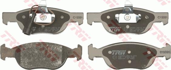 TRW GDB1291 - Set placute frana,frana disc parts5.com