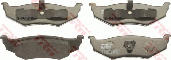 TRW GDB1234 - Set placute frana,frana disc parts5.com