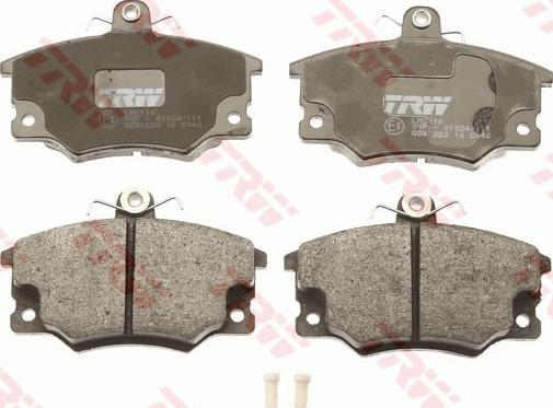 TRW GDB1223 - Sada brzdových destiček, kotoučová brzda parts5.com