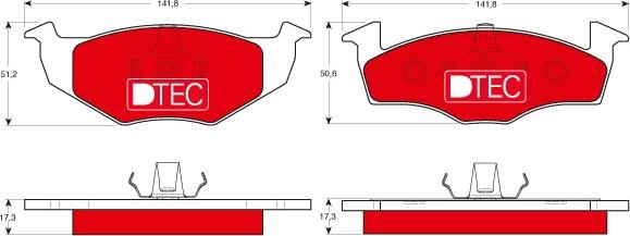 TRW GDB1274DTE - Set placute frana,frana disc parts5.com