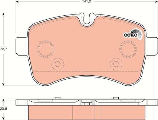 TRW GDB1748 - Set placute frana,frana disc parts5.com