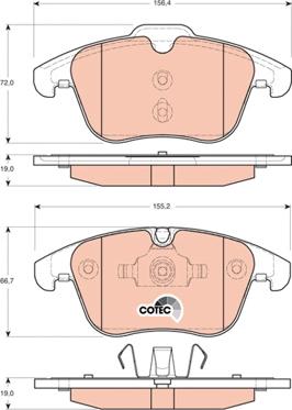 TRW GDB1705 - Jarrupala, levyjarru parts5.com