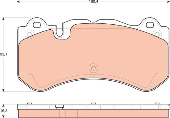 TRW GDB1710 - Σετ τακάκια, δισκόφρενα parts5.com