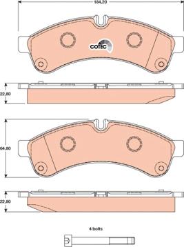 TRW GDB1780 - Set placute frana,frana disc parts5.com