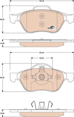 TRW GDB1787 - Jarrupala, levyjarru parts5.com