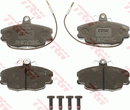 TRW GDB807 - Set placute frana,frana disc parts5.com