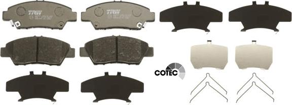 TRW GDB3493 - Set placute frana,frana disc parts5.com