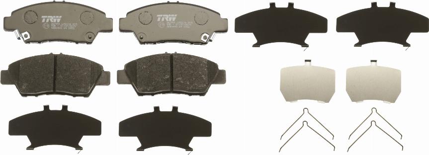 TRW GDB3493 - Set placute frana,frana disc parts5.com