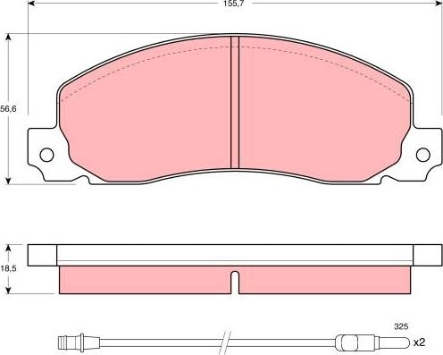 TRW GDB344 - Set placute frana,frana disc parts5.com