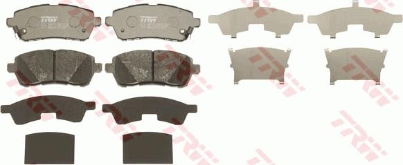 TRW GDB3437 - Set placute frana,frana disc parts5.com