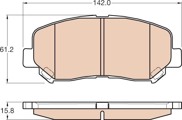 TRW GDB3562 - Set placute frana,frana disc parts5.com