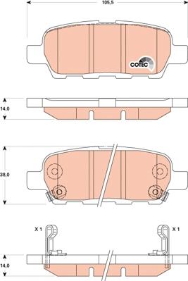 TRW GDB3507 - Jarrupala, levyjarru parts5.com