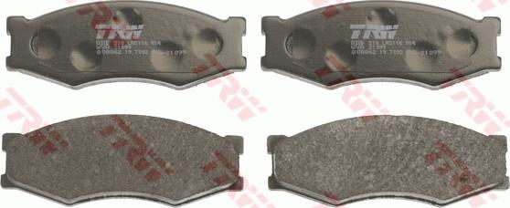 TRW GDB318 - Brake Pad Set, disc brake parts5.com
