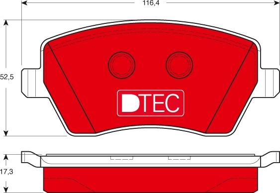 TRW GDB3332DTE - Set placute frana,frana disc parts5.com