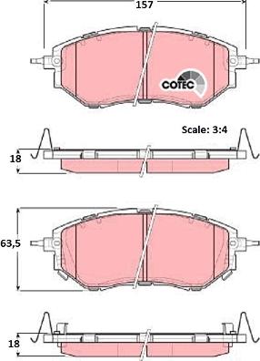 TRW GDB3372 - Fren balata seti, diskli fren parts5.com