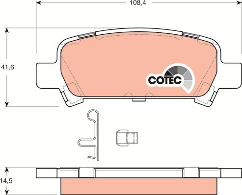 TRW GDB3223 - Fren balata seti, diskli fren parts5.com