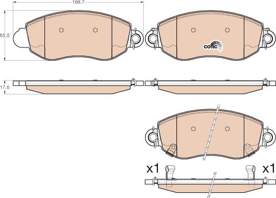 TRW GDB2006 - Set placute frana,frana disc parts5.com