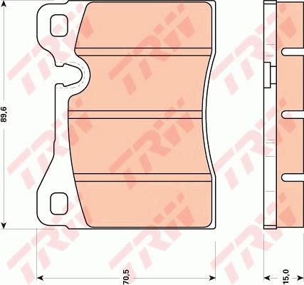 TRW GDB270 - Set placute frana,frana disc parts5.com