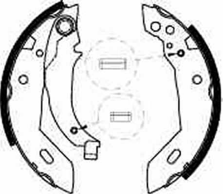 TRW GS6228 - Комплект тормозных колодок, барабанные parts5.com